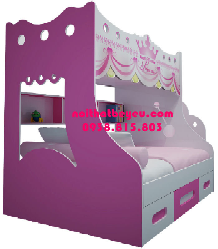 Giường 2 tầng trẻ em công chúa 3